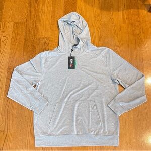 Polo Ralph Lauren Lightweight Pullover Hoodie Grey Golf HTR Men Size Medium New